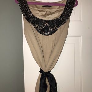 Elie Tahari women’s silk and beaded top size xs